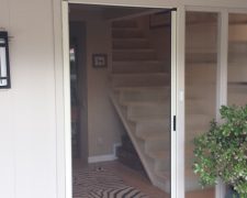 EXTRA WIDE DESERT SAND RETRACTABLE SCREEN DOOR
