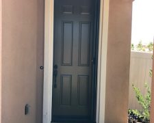 TALL BRONZE ROLL-AWAY DISAPPEARING SCREEN DOOR