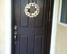AUTUMN BROWN CUSTOM COLOR ROLL-AWAY RETRACTABLE SCREEN DOOR