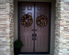 FRENCH BRONZE ROLL-AWAY RETRACTABLE SCREEN DOORS