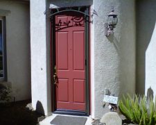 BRONZE ROLL-AWAY RETRACTABLE SCREEN DOOR