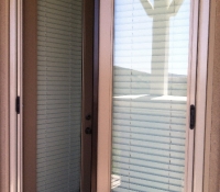 CHAMPAGNE BEIGE FRENCH DOUBLE ROLL-AWAY SCREEN DOOR
