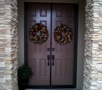 FRENCH BRONZE ROLL-AWAY RETRACTABLE SCREEN DOORS