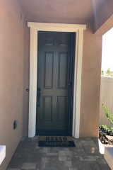 TALL BRONZE ROLL-AWAY DISAPPEARING SCREEN DOOR