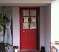 BRONZE ROLL-AWAY SCREEN DOOR