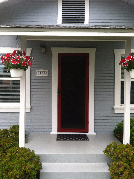 TERRA COTTA CUSTOM COLOR TRU-VIEW SECURITY SCREEN DOOR