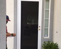 WHITE VIEWGUARD SECURITY SCREEN DOOR