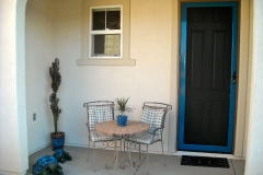 AZURE BLUE CUSTOM COLOR TRU-VIEW SECURITY SCREEN DOOR
