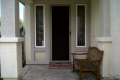 CHAMPAGNE BEIGE TRU-VIEW SECURITY SCREEN DOOR