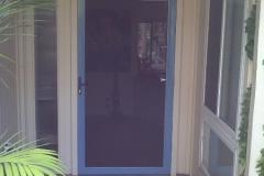 COUNTRY BLUE CUSTOM COLOR TRU-VIEW SECURITY SCREEN DOOR
