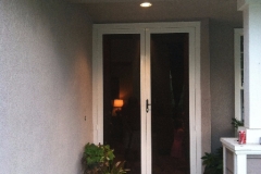 TALL WHITE FRENCH TRU-VIEW SECURITY SCREEN DOORS