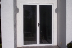 WHITE FRENCH TRU-VIEW SECURITY SCREEN DOORS