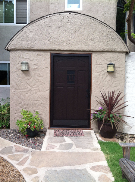 EXTRA WIDE BRONZE  FULL VIEW SWINGING SCREEN DOOR