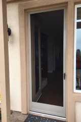 CHAMPAGNE BEIGE  FULL VIEW SWINGING SCREEN DOOR