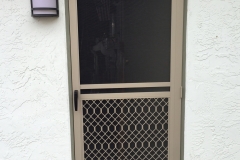 CHAMPAGNE BEIGE MONTEREY SWINGING SCREEN DOOR