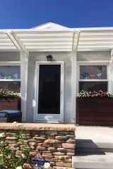 WHITE  FULL VIEW SWINGING SCREEN DOOR