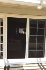 WHITE FRENCH  FULL VIEW SWINGING SCREEN DOORS