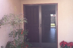 BRONZE DOUBLE  FULL VIEW SWINGING SCREEN DOORS