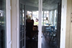 WHITE FRENCH CLEARVIEW SWINGING SCREEN DOORS WITH BETTERVUE SCREEN MESH