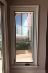 WHITE PLUNGER WINDOW SCREEN FOR CRANK-OUT WINDOW