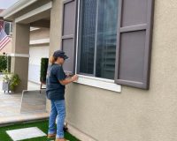 PET MESH WINDOW PANEL OVER SLIDING WINDOW
